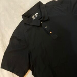5.11 Tactical Mens Black Pima Cotton Performance Short Sleeve Polo Shirt Large